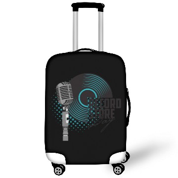 Discover guitar and a microphone for the concert Luggage Covers