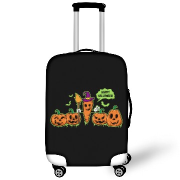 Discover Happy Halloween Carrot Pumpkin Trick Or Treat Luggage Covers