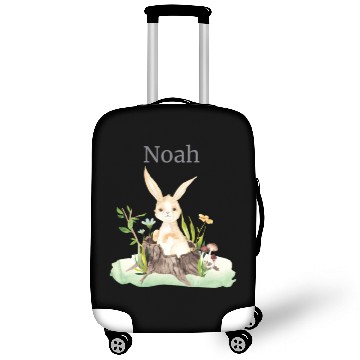 Discover Waldtier Reh Hase Hedgehog Flowers Name Noah Luggage Covers