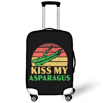 Discover Kiss My Asparagus Lover Vegan Vegetable Vegetarian Luggage Covers
