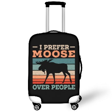 Discover I Prefer Moose Over People Animal Alces Elk Deer Luggage Covers