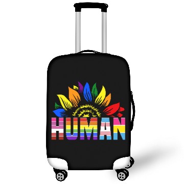 Discover Human Sunflower Rainbow LGBT -Tolerance Love Ga Luggage Covers
