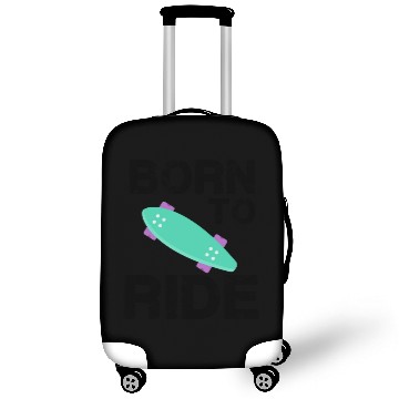 Discover born to ride skateboard skate rider Luggage Covers