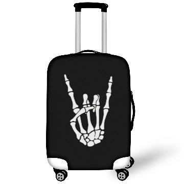 Discover Happy Halloween Skeleton Hand FunnyTrick or treat Luggage Covers