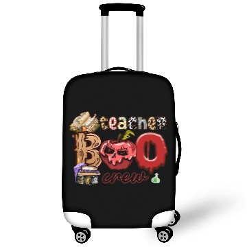 Discover Funny Teacher Boo Crew Ghost Teacher Halloween Luggage Covers