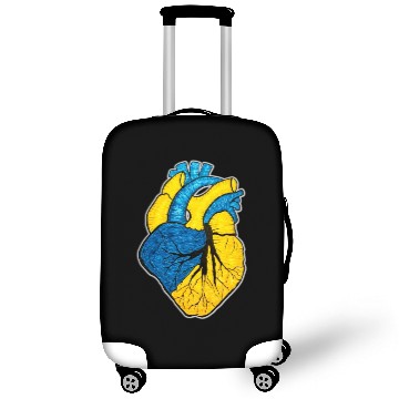 Discover Ukrainian heart. Stand with Ukraine. UA flag Luggage Covers