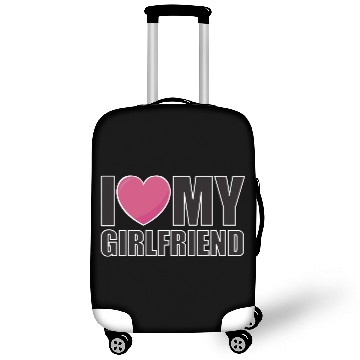 Discover I LOVE MY GIRLFRIEND relationship Valentine's Day Luggage Covers