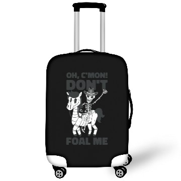 Discover Halloween Cowboy Skeleton Foal Horse Riding Luggage Covers