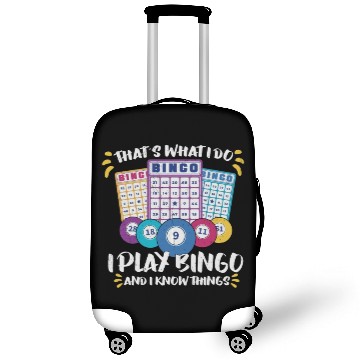 Discover Bingo Card Game Grandma Bingo Player Bingo Cards Luggage Covers