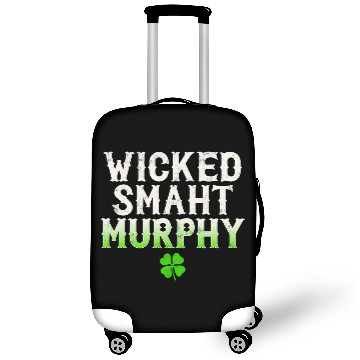 Discover Wicked Smaht Murphy Clan Boston Irish Slang Luggage Covers