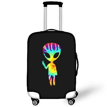 Discover 1960S 1970S Vintage Retro Tie Dye Alien Peace Luggage Covers