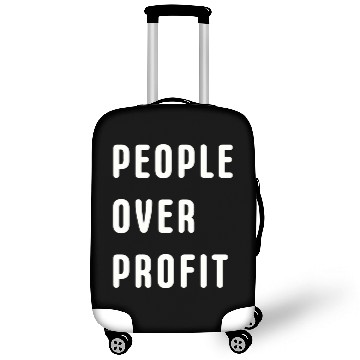 Discover People Over Profit Anti Capitalism Protest Luggage Covers