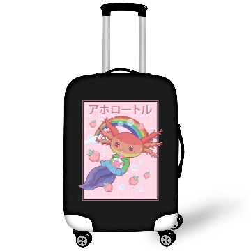 Discover Kawaii Axolotl Strawberry Milk Gay Pride Luggage Covers
