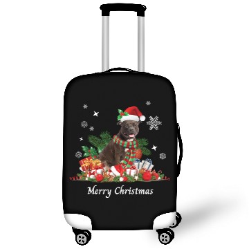 Discover Christmas Pitbull, Pit Bull dog, Merry Christmas Luggage Covers