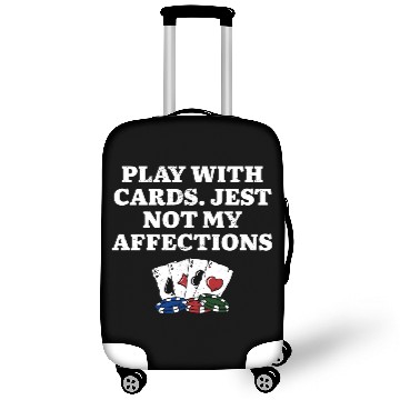 Discover Play with Cards Poker Couples Poker Player Lovers Luggage Covers