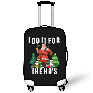 Discover I Do It For The Ho's Funny Inappropriate Christmas Luggage Covers