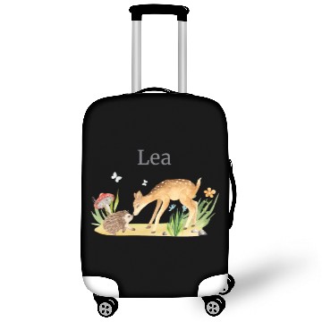 Discover Forest Animal Deer Hedgehog Flowers Name Lea Luggage Covers