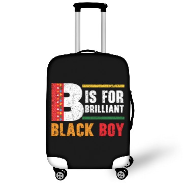 Discover B Is For Brilliant Black Boy Black History Month Luggage Covers