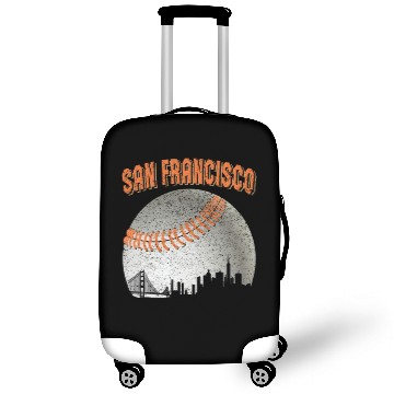 Discover San Francisco Vintage Skyline Baseball For Gameday Luggage Covers