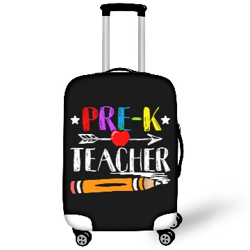 Discover Funny Back To School Teacher Student Pre K Teacher Luggage Covers