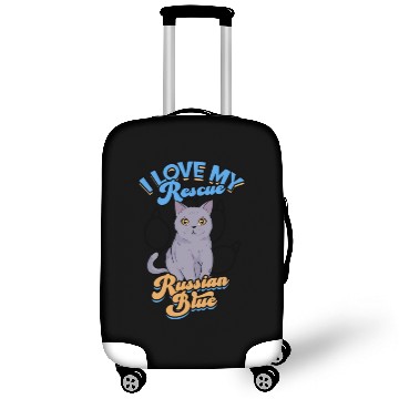 Discover I love my rescue Russian Blue - russian blue Luggage Covers