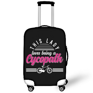 Discover Funny Lady Cycling Riders Cyclist Bicycle Luggage Covers