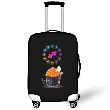 Discover Japanese Sushi Funny Sagittarius Zodiac Sushi Pun Luggage Covers