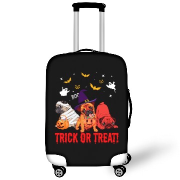 Discover Trick Or Treat Pug Dog Halloween Luggage Covers
