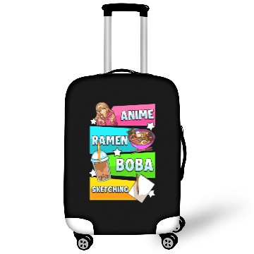 Discover Anime Ramen Te Boba And Drawings Manga Japan Luggage Covers