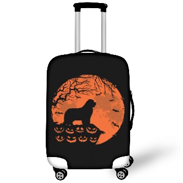 Discover Newfoundland And Moon Halloween Funny Dog Lover Luggage Covers