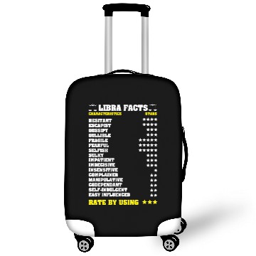 Discover Funny Astrology Zodiac Birthday Libra Facts Luggage Covers