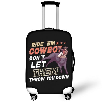 Discover Rodeo Bull Riding Livestock Show Farmer Cattle Luggage Covers