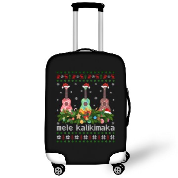 Discover Mele Kalikimaka Ukulele Guitar Gift Ugly Ukulele Luggage Covers