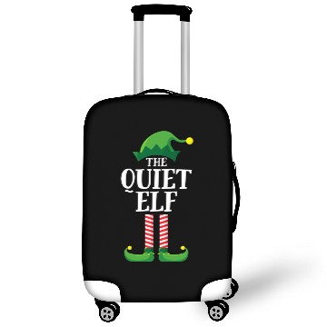 Discover Quiet Elf Matching Family Group Christmas Party Luggage Covers