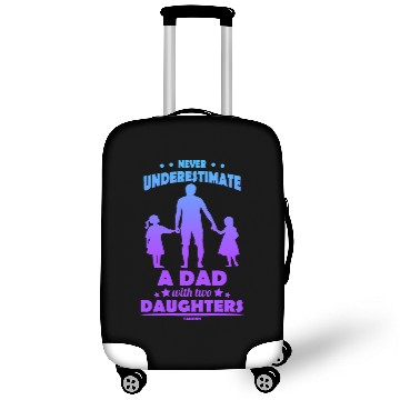 Discover Dad daughter child father day girl gift Luggage Covers