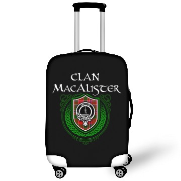 Discover Macalister Surname Scottish Clan Tartan Crest Luggage Covers