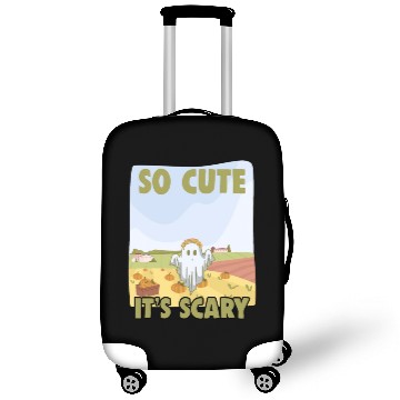 Discover So Cute It's Scary Retro Pumpkin Farm Grost A Luggage Covers