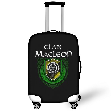 Discover Macleod Surname Scottish Clan Tartan Crest Badge Luggage Covers