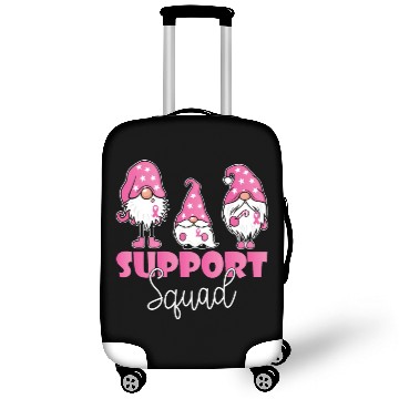 Discover Cute Gnomies Support Squad Breast Cancer Awareness Luggage Covers