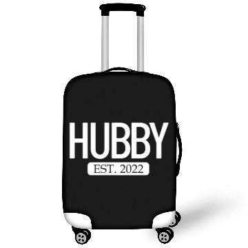 Discover Hubby Est. 2022 Matching Couple Newlywed Marriedma Luggage Covers