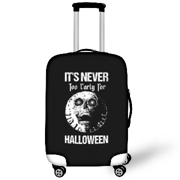 Discover Never Too Early For Halloween Spooky Creepy Skull Luggage Covers
