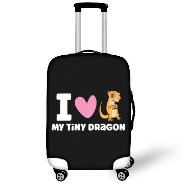 Discover I Love My Tiny Dragon Reptile Pet Crested Gecko Luggage Covers