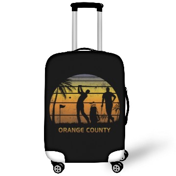 Discover Retro Orange County Golf Golfing Fan Golfer Gift Luggage Covers