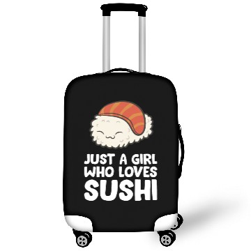 Discover Just a Girl Who Loves Sushi Luggage Covers