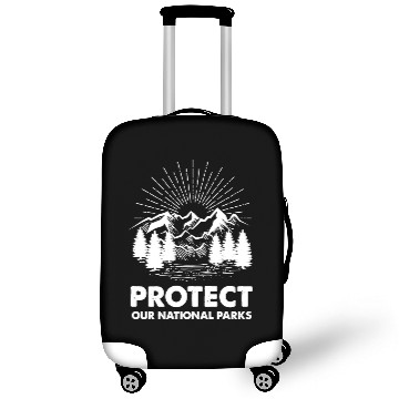 Discover Protect Our National Parks Mountain Hiking Sweatsh Luggage Covers