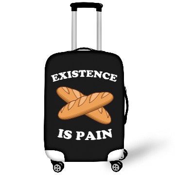 Discover Existence Is Pain Funny French Bread Baguette Luggage Covers