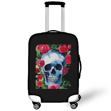 Discover Skull and Roses - Garden Of Roses Luggage Covers