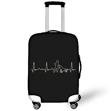 Discover Father Running With Baby Carriage. Heart. Love. Luggage Covers