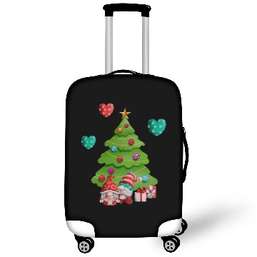 Discover christmas is love, gnomes, christmas tree, love Luggage Covers