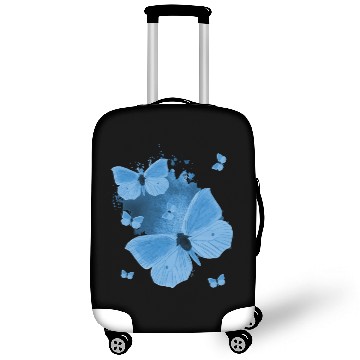 Discover Blue Butterfly Gardening Womens Butterflies Luggage Covers